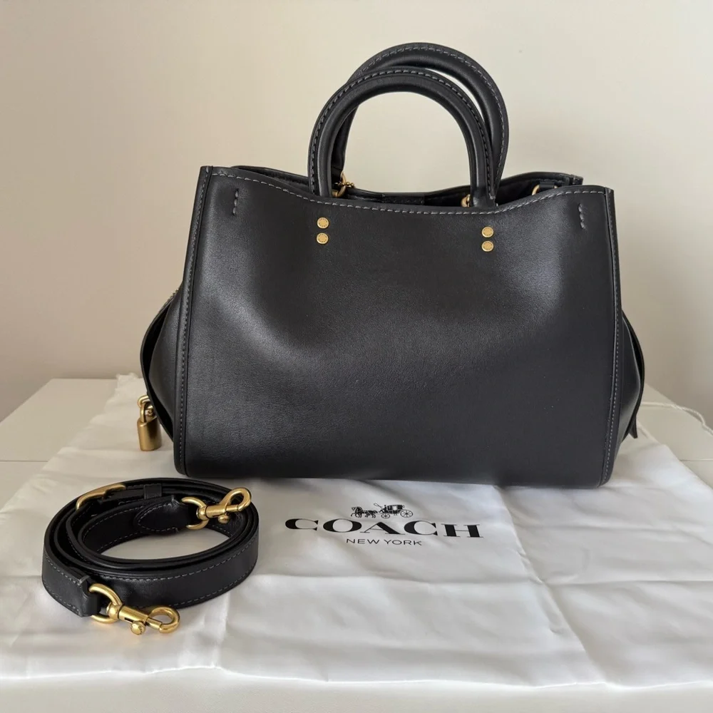 Coach Rogue 31 Black Leather - Picture 2 of 15